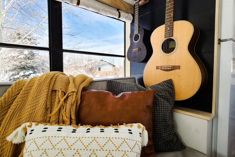 School bus conversion; month ten