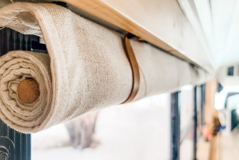 How to make roll-up curtains for a skoolie or RV